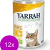 Yarrah Bio Kat Blik Chunks – Kip – Kattenvoer – 12 X 405 G