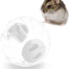 Relaxdays Hamsterbal Transparant – 18,5 Cm – Loopbal Dwerghamster – Muizenbal – Wit