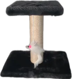 Katten Krabpaal – Krabpaal – 25cm Hoog – Zwart