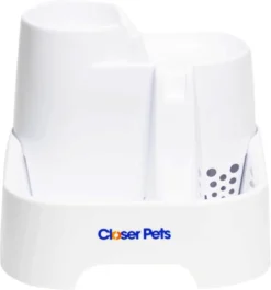 Closer Pets – Waterfontein Kat – Kattenfontein – Drinkfontein Kat – Fluisterstil – Poezen Fontein – Dieren Drinkbakken – Honden Fontein – 2 L