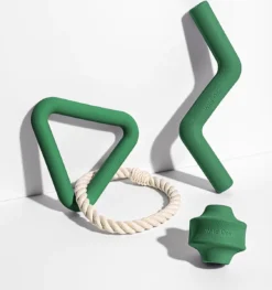 Wild One – Speelset Hond – Modern – Rubber Hondenspeeltje – Groen