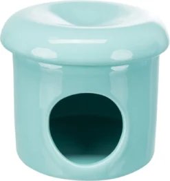 Trixie Speelhuis Muizen Met Deksel Keramiek Turquoise 12x12x10 Cm