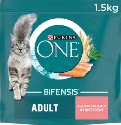6x Purina One Adult Zalm – Volkoren Granen 1,5 Kg