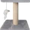 Katten Krabpaal – Krabpaal – 25cm Hoog – Grijs