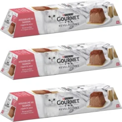 3x Gourmet Revelations – Mousse Zalm – Kattenvoer – 4x57g