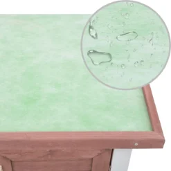 VidaXL Konijnenhok Voor Buiten Met 4 Deuren Hout Bruin