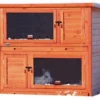 Konijnenhok Natura 2 In 1 Met Warmte-isolatie 116x113x65cm