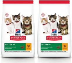 Hills 2x Hill’s – Feline Kitten Kip – Kattenvoer – 1.5kg