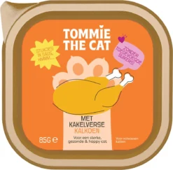 Tommie The Cat – Kattenvoer Natvoer – Stukjes In Saus Met Kalkoen – Voordeel Verpakking – 19 Stuks – 85 Gram Per Stuk – Zonder Suiker En Graanvrij