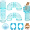 Hamster Tube Kit, Transparante Hamster Cage Adventure External Tube Creatief DIY Connection Tunnel Hamster Toy Voor Kleine Dieren Zoals Hamster Mouse – 2,1 Inch