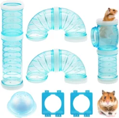 Hamster Tube Kit, Transparante Hamster Cage Adventure External Tube Creatief DIY Connection Tunnel Hamster Toy Voor Kleine Dieren Zoals Hamster Mouse – 2,1 Inch