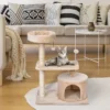 Nancy’s Norland Cat Tree 3-Tier Krabpaal – Beige – Spaanplaat, Pluche, Sisal – 24,01 Cm X 16,14 Cm X 31,89 Cm