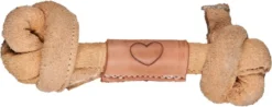 Honden Speelgoed Kauwspeelgoed Leder Been Geknoopt 16,5cm