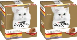 Gourmet – Gold Hartig Torentje – Kattenvoer – Vlees – Per 2 Dozen Van 8 X 85g