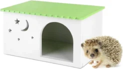 Klein Dierlijk Huis Cavia Konijn Nest Huis Ecologische Simulatie Doos Huisdier Kooi Groene Cabine Met Venster