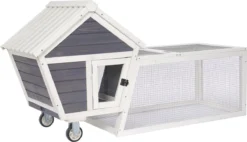 Adori Konijnenhok Bux 158x60x81.5 Cm Grijs/Wit