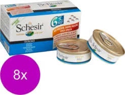 Schesir Kat Mp Blik Gelei 6×50 G – Kattenvoer – 8 X Tonijn