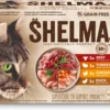 Shelma Kattenvoer – Natvoer Filets In Saus Met Kip – Rund – Eend En Kalkoen – 48 X 85 G