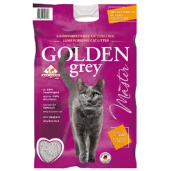 2 X 14 Kg Golden Grey Master Kattenbakvulling