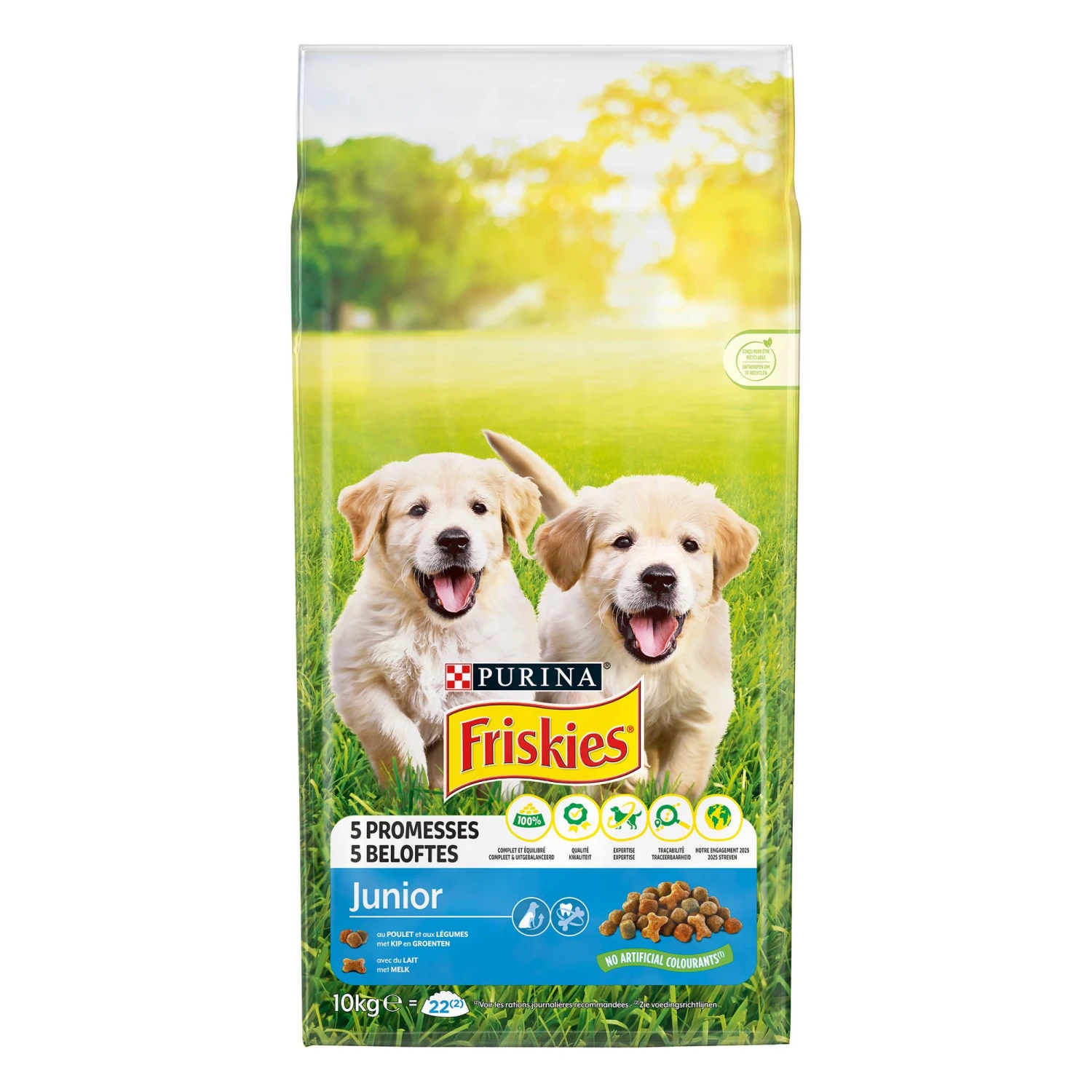 Purina Friskies VitaFit Junior Met Kip & Groente Hondenvoer – Dubbelpak: 2 X 10 Kg