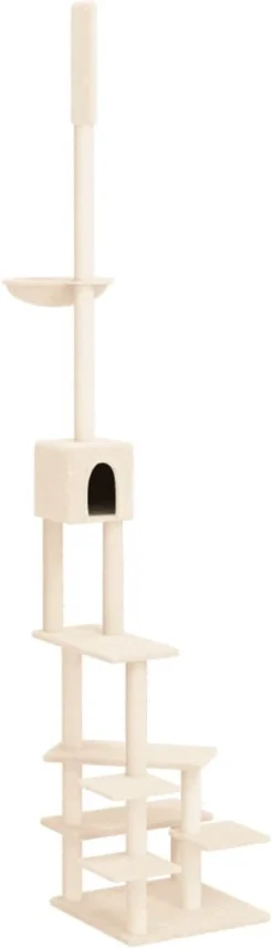 La Dolce Vita – Kattenmeubel Vloer Tot Plafond 268,5-294,5 Cm Crèmekleurig