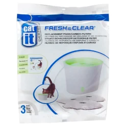 – Vervangfilter Voor 2 L Of 3 L (3 X 3 Stuks) – Catit Design Fresh & Clear Drinkfontein 2 L