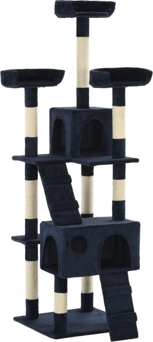 Decoways – Kattenkrabpaal Met Sisal Krabpalen 170 Cm Blauw 1 Decoways – Kattenkrabpaal Met Sisal Krabpalen 170 Cm Blauw