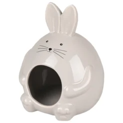 Flamingo Hamsterhuis Hopper – Kooi Accessoire – 11.5×11.5×14 Cm Grijs