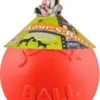 Jolly Ball Romp-n-Roll – Honden Speelbal Met Vanillegeur – Hondenspeelgoed Met Stevig Trektouw – Oranje – Ø 20 Cm