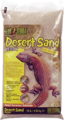 Exo Terra Woestijnzand – Bodembedekking – 4,5 Kg – Geel