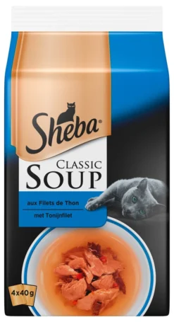 6x Sheba – Classic Soup Tonijn – Kattenvoer – 4×40 G