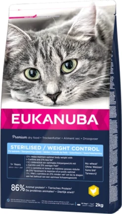 Eukanuba Kattenvoer Adult Sterilised – Weight Control 2 Kg