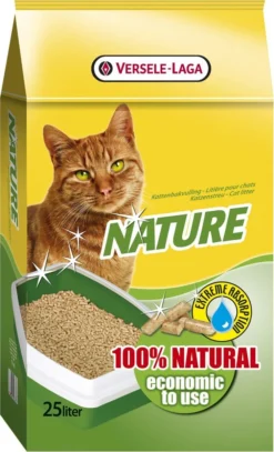 Versele-Laga Nature Houtkorrels – Kattenbakvulling – 25 L