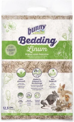12,5 Ltr Bunny Nature Bunnybedding Linum Vlasvezel