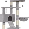 MIRA Home – Krabpaal – Kattenboom – Sisal – Lichtgrijs – 50x45x142