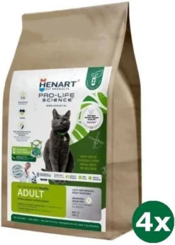 Henart Insect Cat Adult With Hem Eggshell Membrane Kattenvoer 4x 1 Kg
