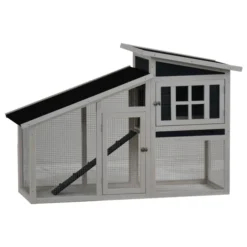 Homestyle Konijnenhok Rome – Dierenverblijf – 152x60x96 Cm Wit