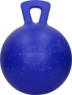 Jolly Pets Jolly Ball – Paarden- En Honden Speelbal Met Appelgeur – Ter Vermaak In De Stal/binnenshuis Of Buiten – Bijtbestendig – Blauw – Ø 20 Cm