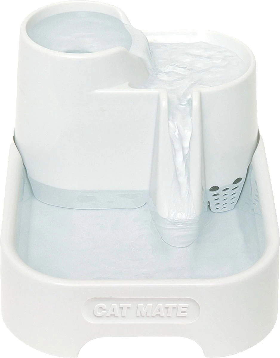 Cat Mate – Waterfontein Kat – Kattenfontein – Drinkfontein Kat – Fluisterstil – Poezen Fontein – Dieren Drinkbakken – Honden Fontein – 2 L 1 Cat Mate – Waterfontein Kat – Kattenfontein – Drinkfontein Kat – Fluisterstil – Poezen Fontein – Dieren Drinkbakken – Honden Fontein – 2 L