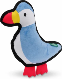 Beco Pluche Papegaaiduiker – Hondenknuffel Van Gerecycled Materiaal – Met Luide Pieper – Geschikt Voor Middelgrote Honden – Medium