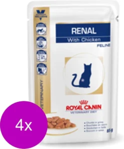 Royal Canin Veterinary Diet Renal Chicken Wet – Kattenvoer – 4 X 12×85 G