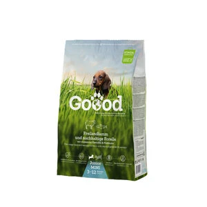Goood Mini Junior Hondenvoer – Vrije Uitloop Lam & Duurzame Forel – 1,8 Kg