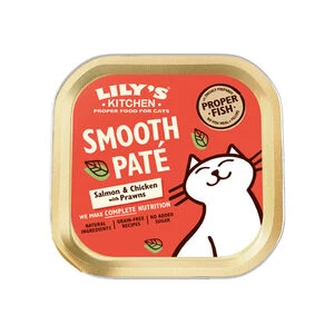 Lily’s Kitchen Smooth Paté Kattenvoer – Kuipje – Zalm & Kip – 19 X 85 G