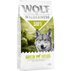 2x12kg “Soft Green Fields” Lam Wolf Of Wilderness Hondenvoer